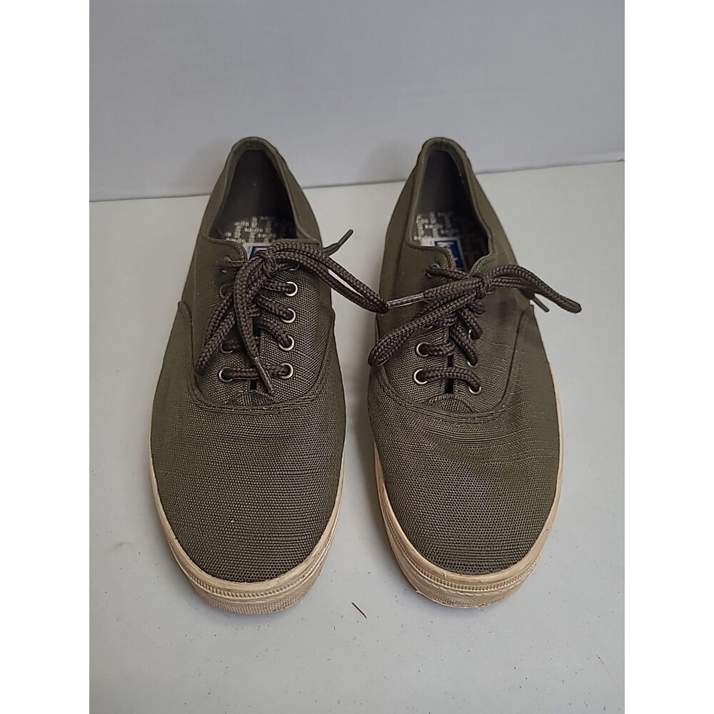 Keds Womens Sz 6.5 Green  Jersey Casual Sneakers Shoes